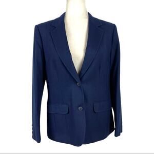 Vintage Pendleton 1950s Gold Tag 100% Virgin Wool Single Breasted Blue Blazer 12